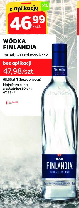 Wódka Finlandia vodka of finland promocja w Stokrotka