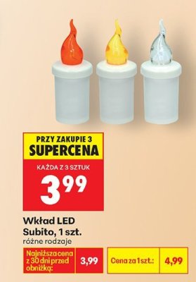Wkład LED, 1 szt. promocja w Biedronka