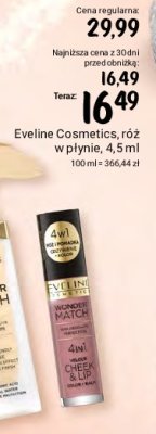 Róż i pomadka do ust Eveline wonder match promocja
