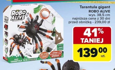 Tarantula gigant ROBO ALIVE wys. 38,5 cm promocja w Carrefour