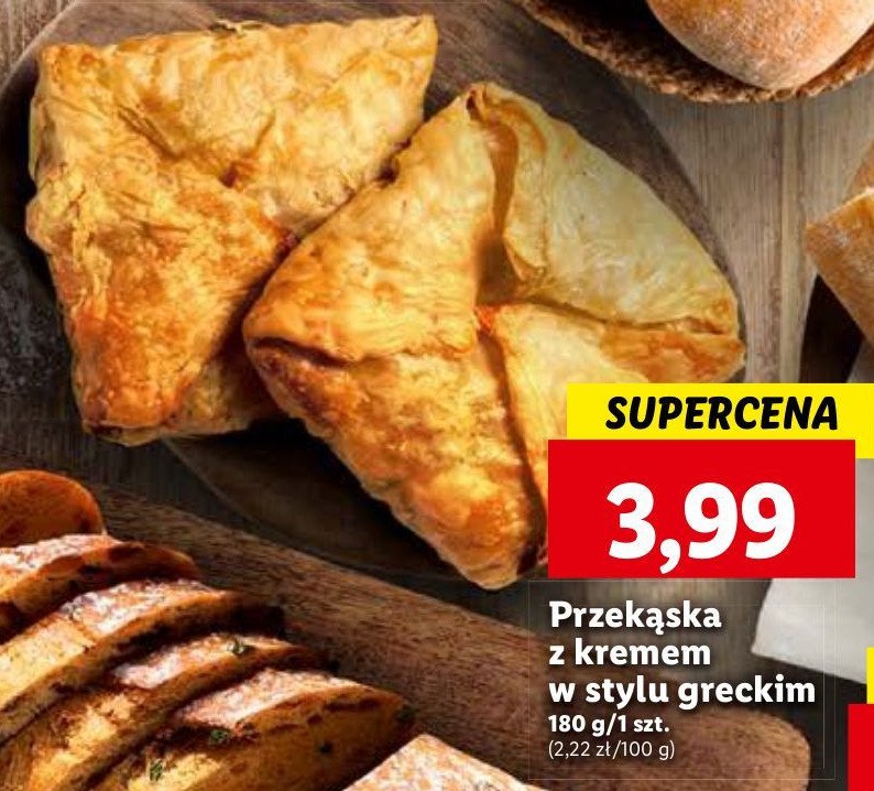 Przekąskaz kremem w stylu greckim promocja