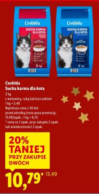 Sucha karma dla kota Coshida promocja w Lidl