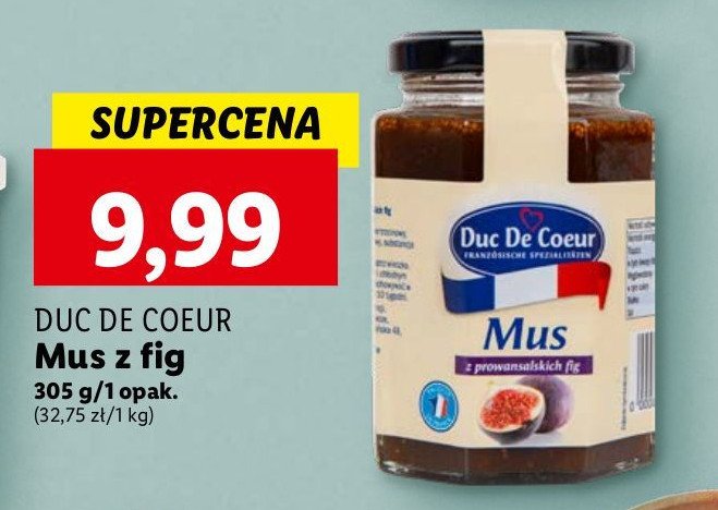 Mus z fig prowansalskich Duc de coeur promocja