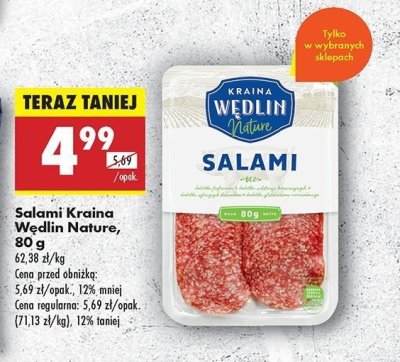 Salami Kraina wędlin nature promocja