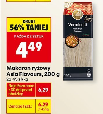 Makaron ryżowy Asia Flavours, 200 g promocja w Biedronka