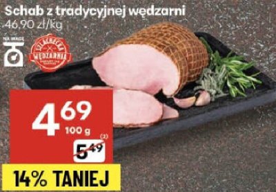 Schab z tradycyjnej wędzarni promocja w Delikatesy Centrum