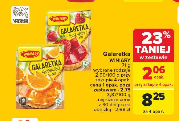 Galaretka pomarańczowa Winiary galaretka promocja