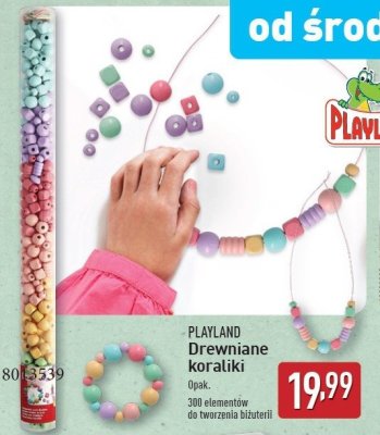 Koraliki drewniane Playland promocja
