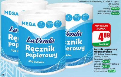 Ręcznik papierowy Mega LaVenda promocja w Dino