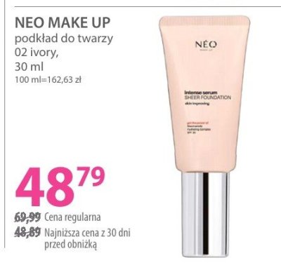 Podkład do twarzy 02 ivory promocja w Hebe