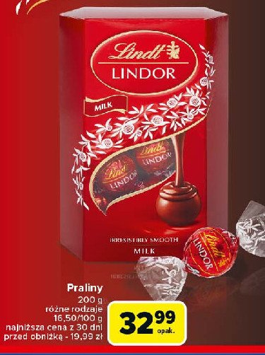 Praliny Lindt lindor promocja w Carrefour Market