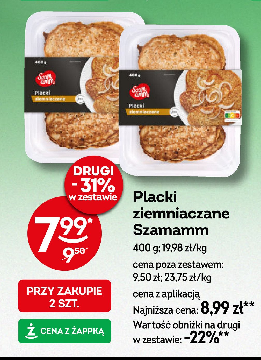 Placki ziemniaczane Szamamm promocja w Żabka