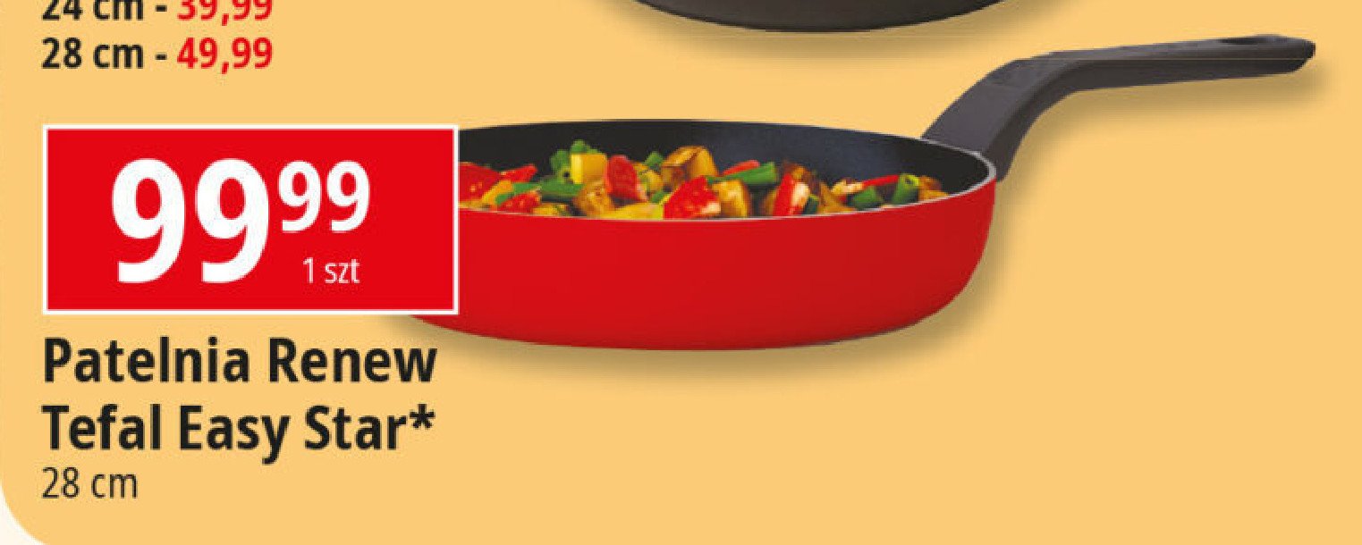 Patelnia renew easy star 28 cm Tefal promocja