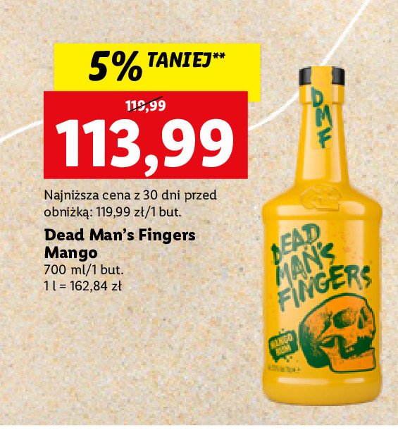 Rum Dead man's fingers mango promocja