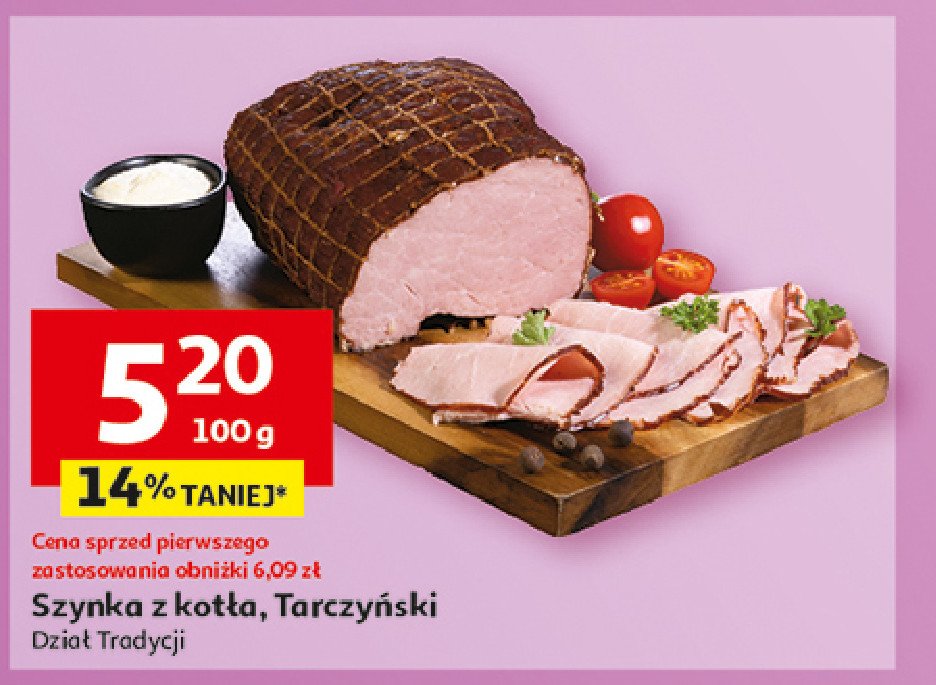 Szynka z kotła Tarczyński promocja w Auchan