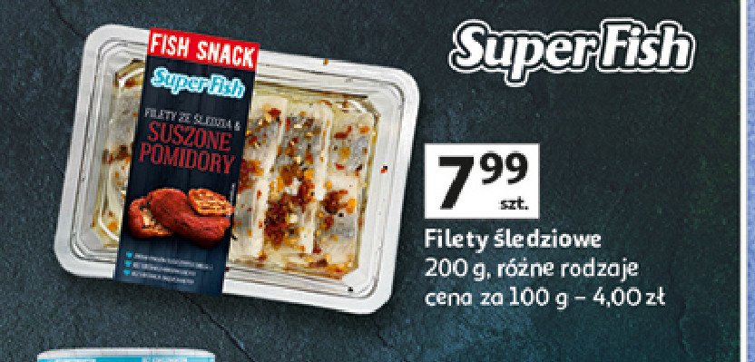 Filet ze śledzia z suszonymi pomidorami Superfish promocja w Auchan