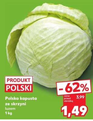 Kapusta ze skrzyni polska luzem promocja w Kaufland