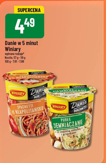 Spaghetti po neapolitańsku Winiary danie w 5 minut promocja