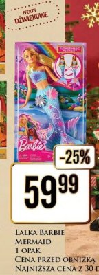 Lalka Barbie Mermaid promocja w Dino