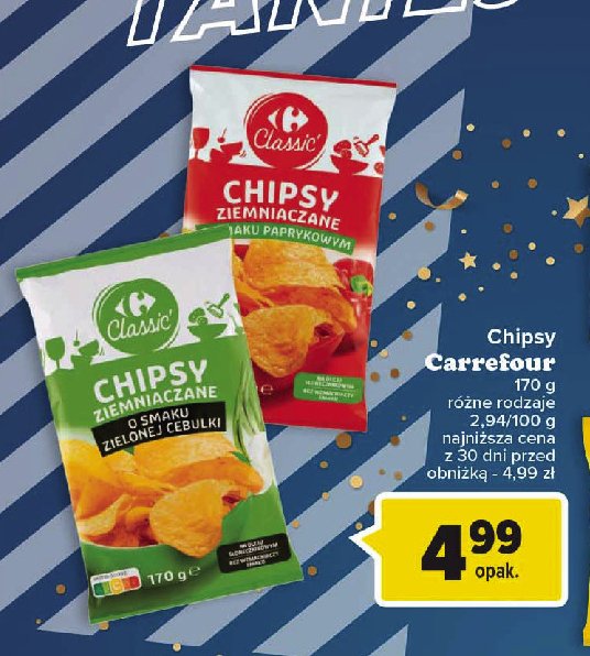Chipsy paprykowe Carrefour promocja