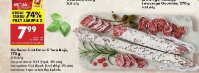 Kiełbasa fuet extra El toro rojo promocja