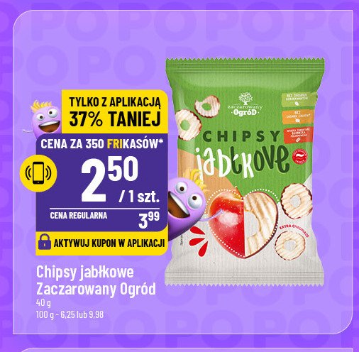 Chipsy jabłkowe Zaczarowany ogród promocja w POLOmarket