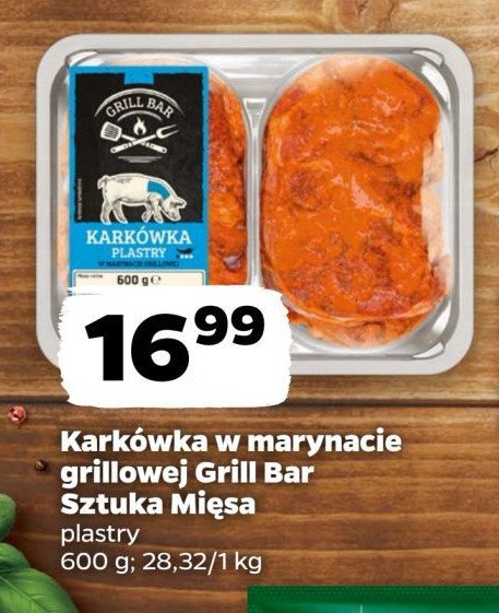 Karkówka w marynacie grillowej SZTUKA MIĘSA NETTO promocja