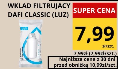 Wkład filtrujący Classic (luz) Dafi promocja w Supeco