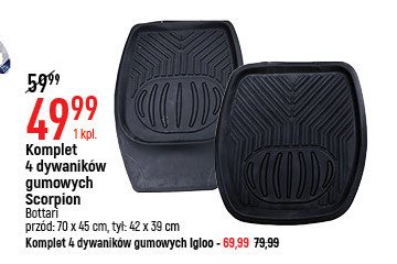 Dywaniki gumowe igloo Bottari promocja