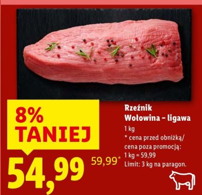 Wołowina - ligawa promocja w Lidl