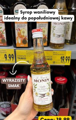 Syrop waniliowy  promocja w Kaufland
