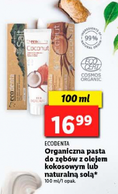 Pasta do zębów na wrażliwe dziąsła z solą Ecodenta promocja