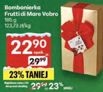 Bombonierka Frutti di Mare Vobro promocja w Delikatesy Centrum