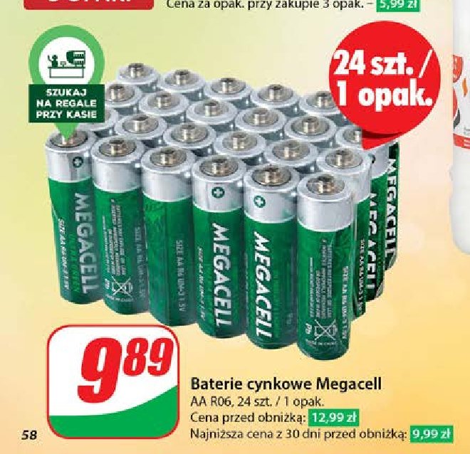 Baterie aa Megacell promocja