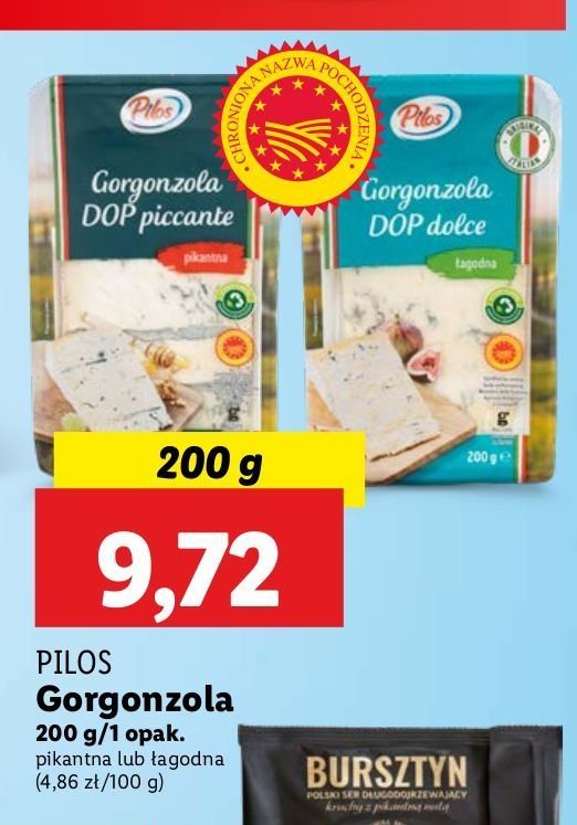 Ser gorgonzola łagodna Pilos promocja