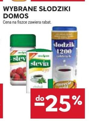 Wybrane słodziki Domos promocja w Stokrotka