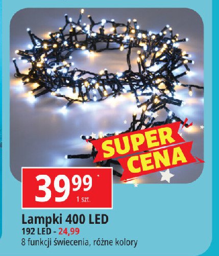 Lampki 400 led promocja w Leclerc