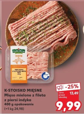 Mięso mielone z fileta z piersi indyka promocja w Kaufland