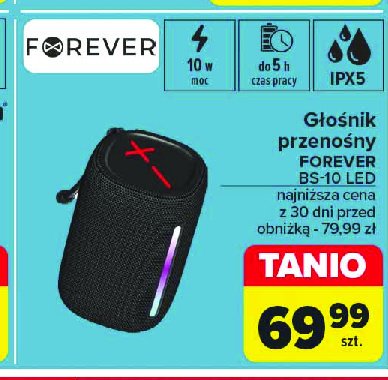 Głośnik bs-10 led Forever promocja