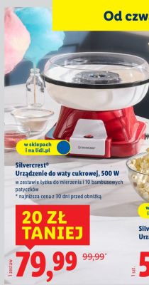 Urządzenie do waty cukrowej promocja w Lidl