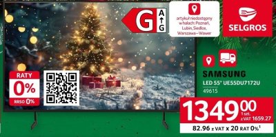Telewizor LED Samsung UE55DU7172U 55" promocja w Selgros