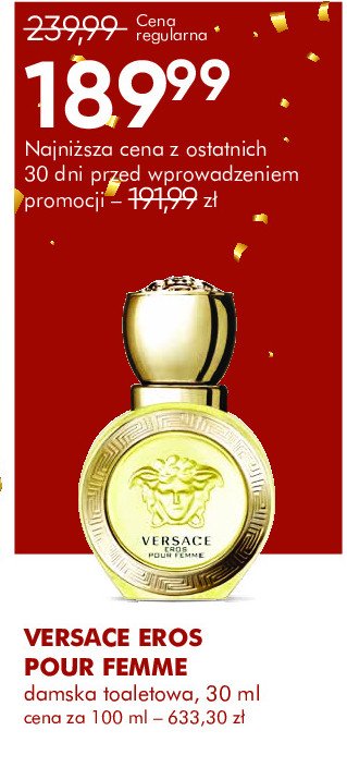 Woda toaletowa Versace eros pour femme promocja