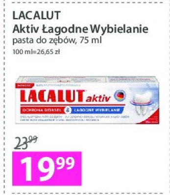 Pasta do zębow łagodne wybielanie Lacalut aktiv promocja