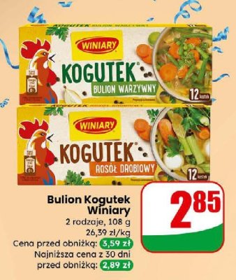 Bulion Kogutek drobiowy promocja w Dino