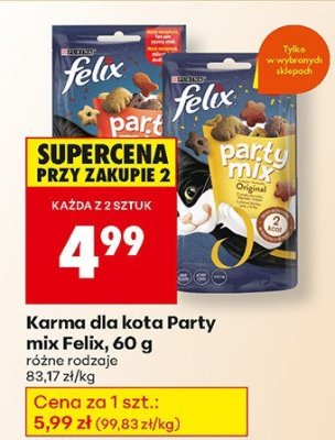 Karma dla kota Party mix promocja w Biedronka