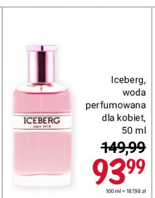 Woda perfumowana Iceberg since 1974 promocja