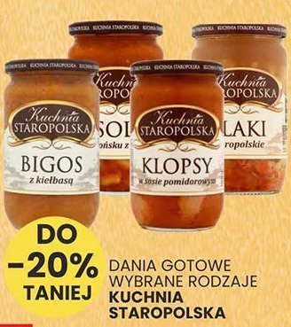 Dania gotowe wybrane rodzaje Kuchnia Staropolska promocja w Wafelek