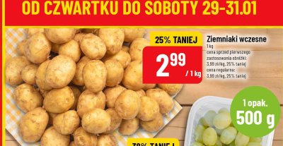 Ziemniaki wczesne promocja w POLOmarket