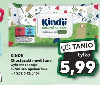 Chusteczki wilgotne natural balance Cleanic kindii promocja