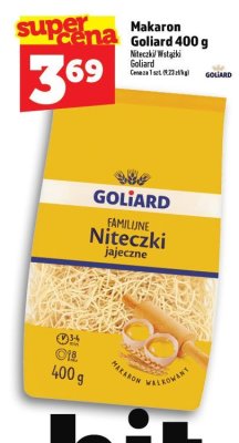 Makaron Goliard 400 g promocja w TOPAZ